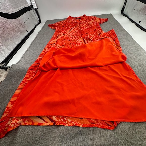 Mint Julep Button Down Dress‎ Slip Removable Dress Underneath 1X Polyester - Picture 8 of 15